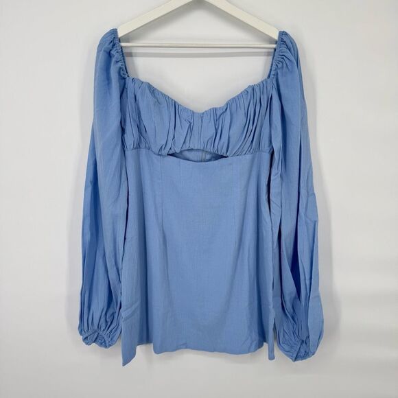 Free People x RUMER Camille Mini Dress Blue Small NWT‎ - Picture 3 of 10